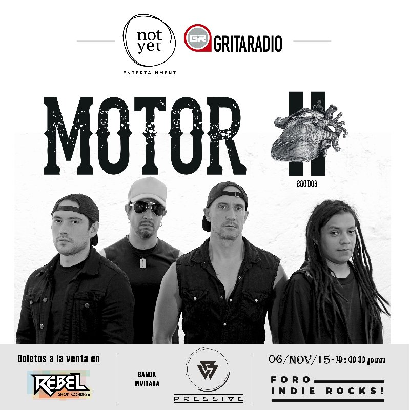 MeloMagazine's tweet image. ¡Ya es el viernes! @motormx presenta su disco #MotorII en el #ForoIndieRocks #NotYetPresenta melomagazine.com.mx/?p=16284
