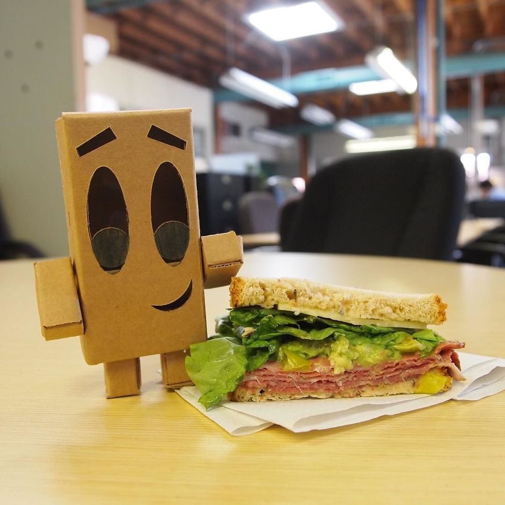 cardboardguys's tweet photo. Did you celebrate #NationalSandwichDay yesterday?! #CardboardCorey brought in a pastrami o… https://t.co/DROlbUyrfI https://t.co/sOdXn2ERzL
