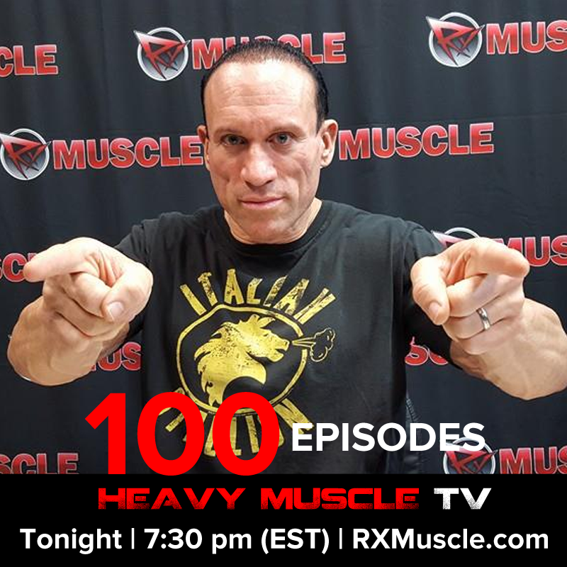 RXMuscledotcom's tweet image. Dave's ready for the 100th episode of Heavy Muscle TV.

We'll see you at 7:30 pm (EST) on RXMuscle.com.