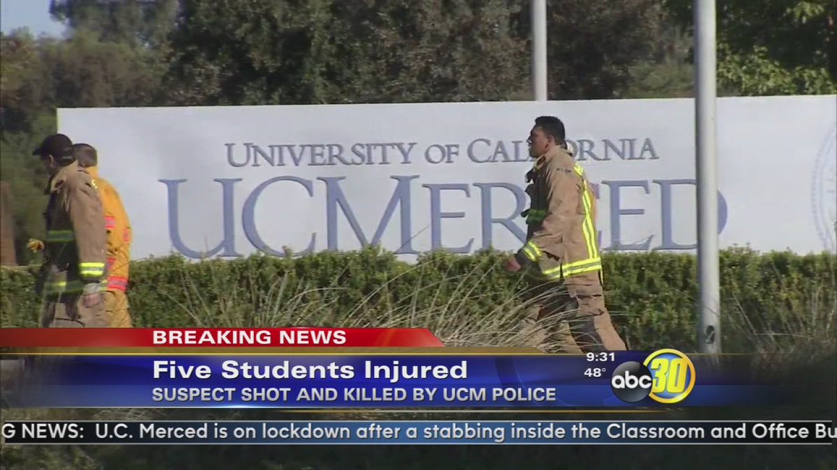 UC Merced 5 stabbed - ban assault knives now!