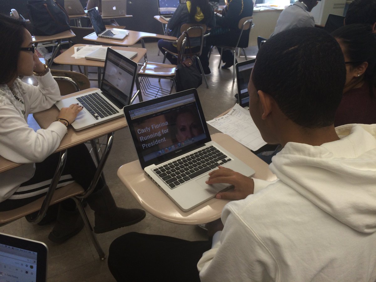 flhsfiorina's tweet photo. FLHS Carly Fiorina's campaign team working hard!
#mockthevote https://t.co/ogLzB0Ms8K
