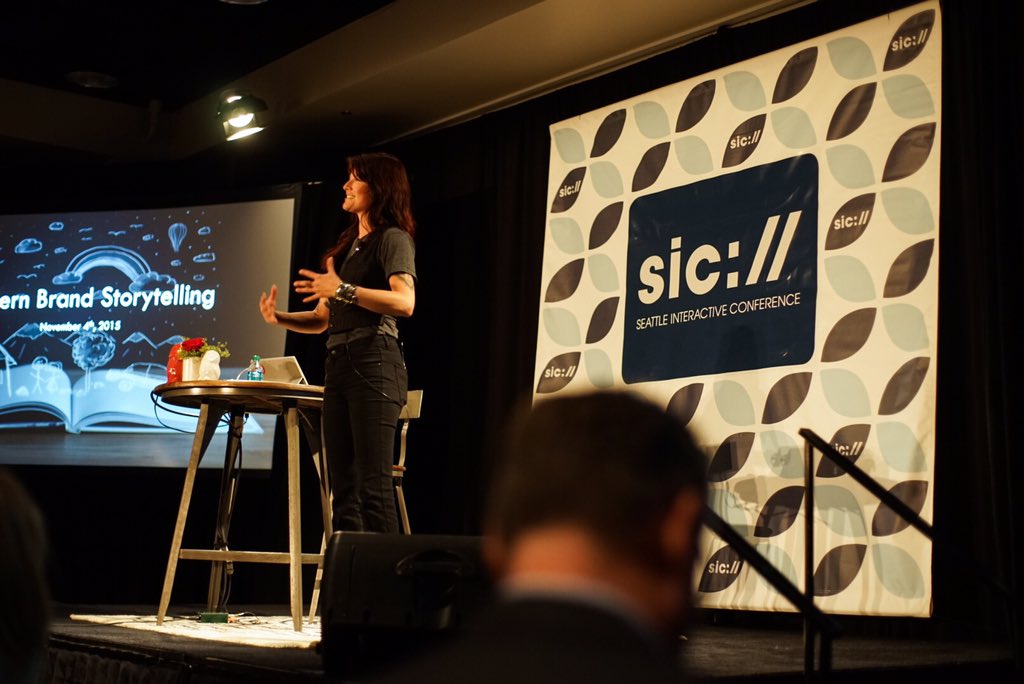 EdelmanSEA's tweet photo. Our own @mgntweed talking modern storytelling at #SIC2015: "Data will empower you to tell a more relevant story." https://t.co/QxLTUsh6f4