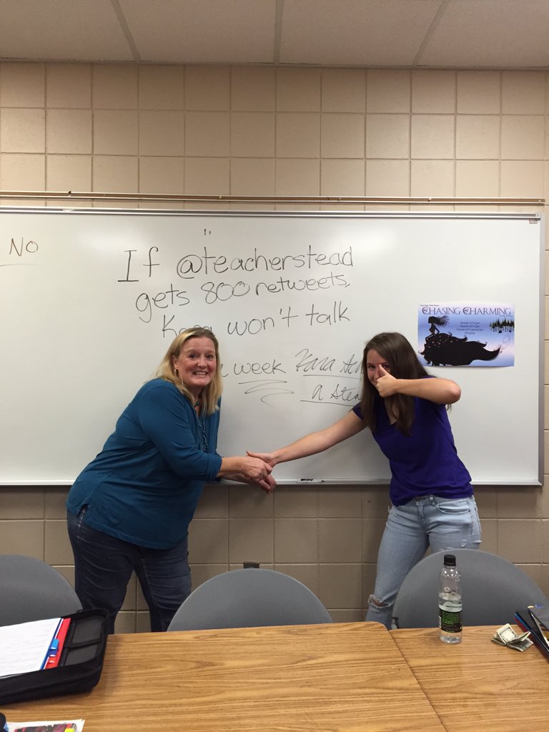 teacherstead's tweet photo. Please help me. Kara S says if I get 800 retweets she won't talk for a week...... https://t.co/pN9NB9N2RB