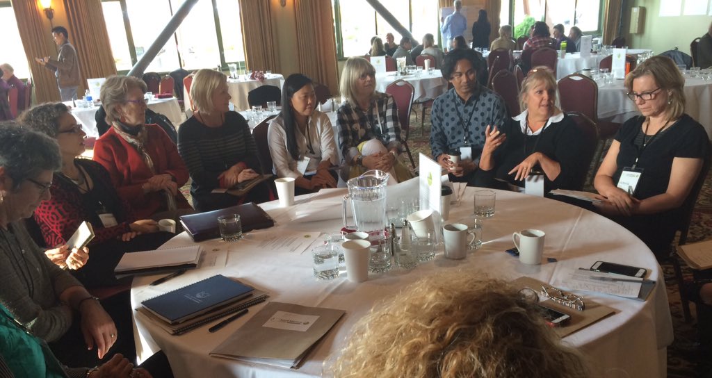 philanthropynw's tweet photo. How do we make people feel welcome? "Philanthropy is Convening" breakout session at #localmatters15 https://t.co/W3HPlV99pQ