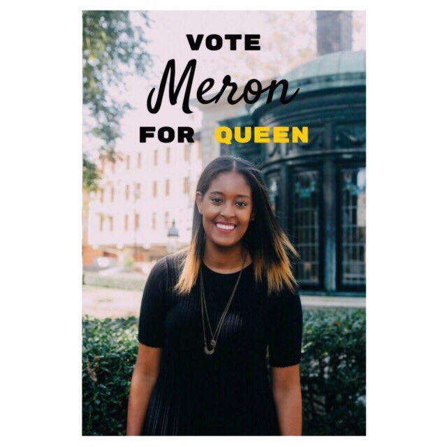 VCUWCBball's tweet photo. Our very own VP Meron Yohannes @AYOOhannes24 is running for this years Homecoming court as our team rep and Queen!🐑 https://t.co/jtZa4rnAfb