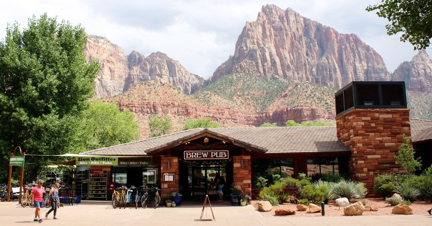 Craft Beer, Gourmet Food and Stunning Vistas at <a href="/ZionBrew/">Zion Brewery</a> Zion Canyon Brewpub - beerbusterspodcast.com/craft-beer-gou… #craftbeer