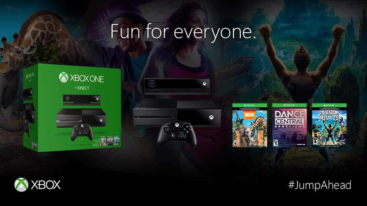 Get moving w/ the #XboxOne w/ Kinect Bundle [E-T], featuring 3 full ...