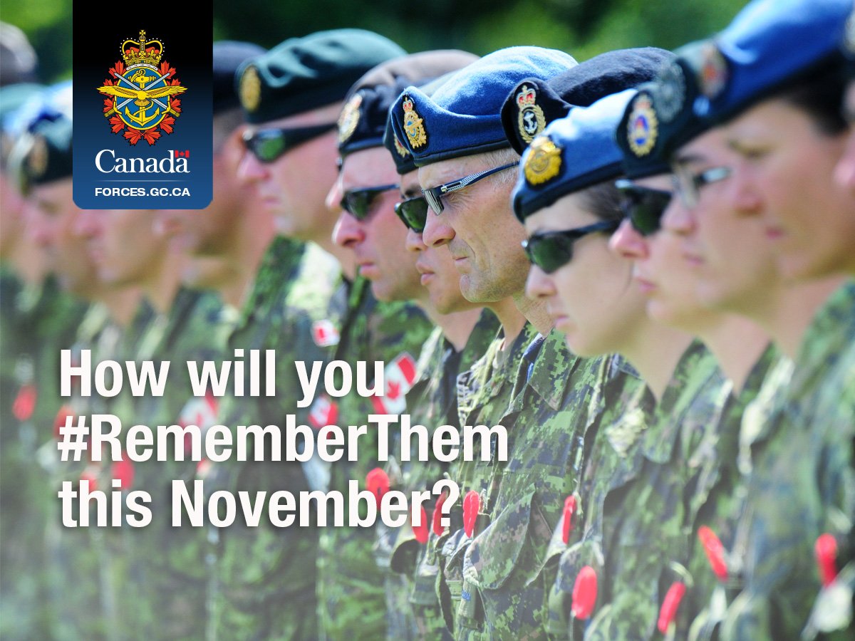 CanadianForces's tweet photo. How will you #RememberThem this November? https://t.co/5SnxlcrzWZ https://t.co/5UCUiPbf4l