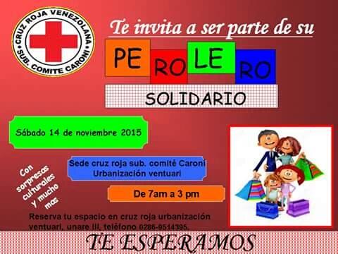 Perolero solidario ¡sé parte de esta actividad realizada por la cruz roja venezolana!