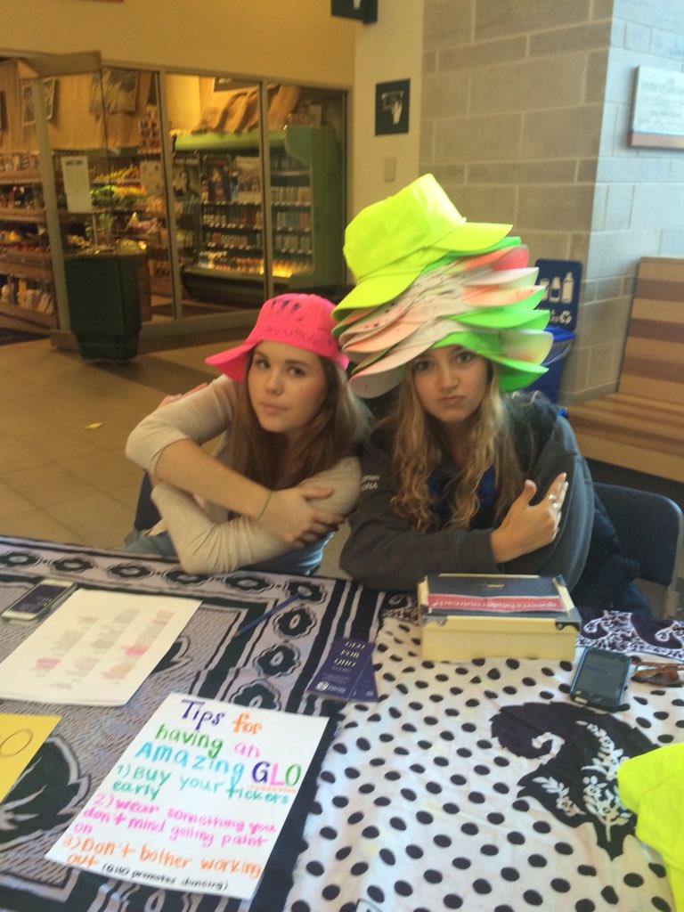 QHealthOutreach's tweet photo. Want to wear one of these cool hats on Friday night? Come buy one and a ticket to GLO! https://t.co/1v7rcazprY
