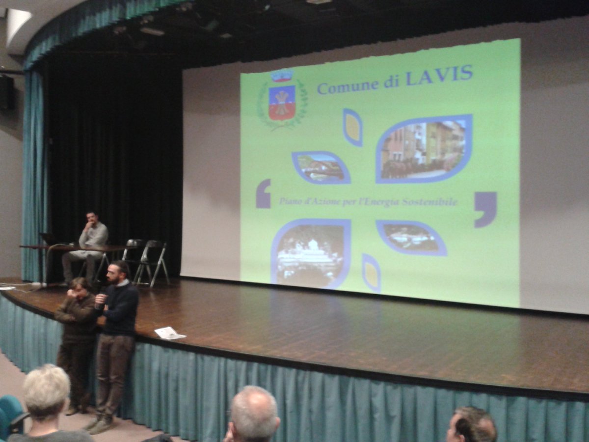 DanielaMargoni's tweet photo. Presso il #Comune di#Lavis (TN) stasera con Luca #Mercalli si parla di #Piano d'#Azione per l'#Energia #Sostenibile. https://t.co/WX5XFvbPFM