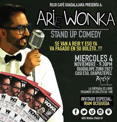 rojocafe's tweet photo. @ArieWonka presenta hoy su show a partir de las 9:30pm. La Entrada es Libre (pagando tu boleto de $100) https://t.co/ykGxJ1dAry