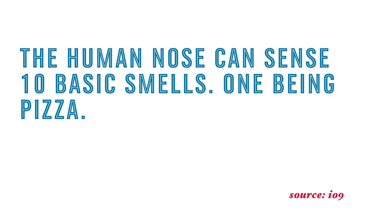 dominos's tweet photo. The nose knows why pizza is so special. #pizzafacts https://t.co/yI8Y1TSX7j