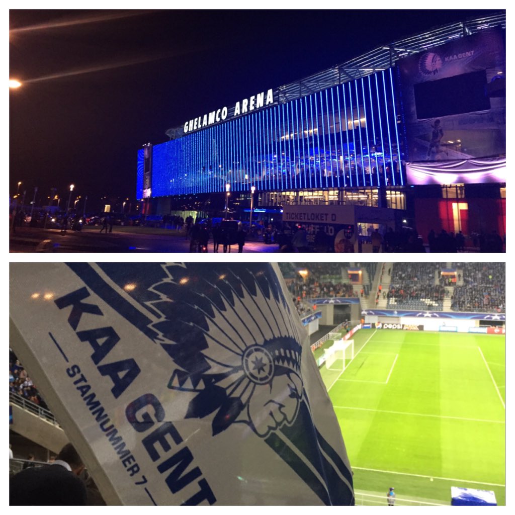 Folkx's tweet photo. Champions League tonight @KAAGent tnx to @MexWaveApp @DeGreveCyril https://t.co/cvCKFgsML6