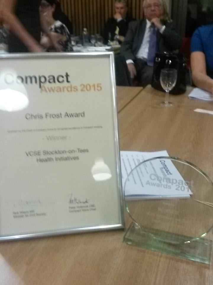 CEOCatalyst's tweet photo. We've only gone and won the Chris Frost Award - thanks #compactawards and @stocktoncouncil @HaSTCCG https://t.co/ROF7XCJMgb