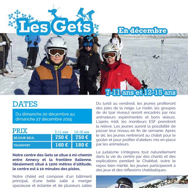 Moadon_'s tweet photo. BROCHURE MOADON HIVER 2015/2016
Infos &amp; Réservation sur https://t.co/lperC9RrCi #Moadon #colo https://t.co/MZEOldNwPZ