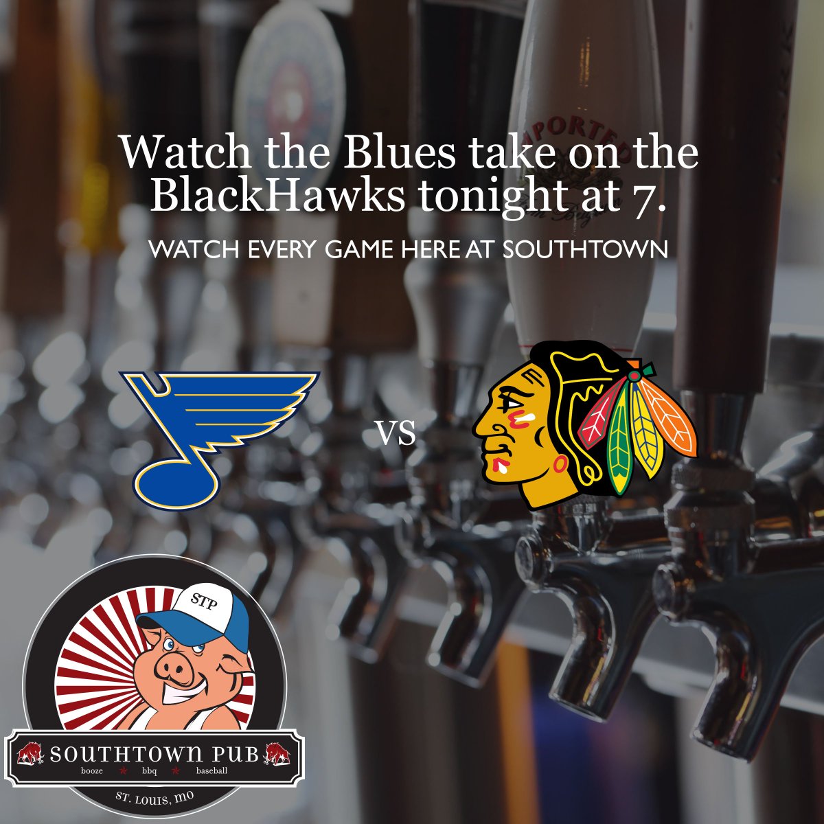 SouthtownPub's tweet photo. Go Blues!! #Southtown https://t.co/Iop8h402Eb