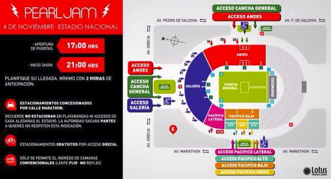 Vienes al <a href="/enacionalcl/">Estadio nacional</a> a ver #PearlJamEnChile <a href="/PearlJam/">Pearl Jam</a> acá los Ingresos <a href="/Cooperativa/">Cooperativa</a> <a href="/SoledadOnetto/">Soledad Onetto G.</a> <a href="/panoramasBITV/">Panoramas Santiago</a>