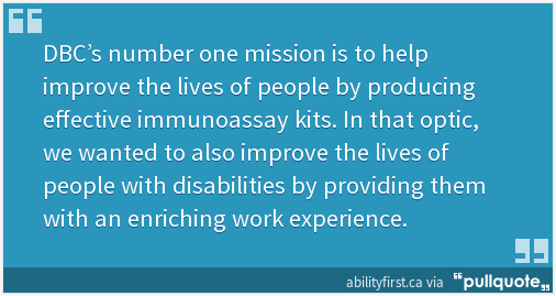 DBCLabs's tweet photo. Small Business Award Nominee: Diagnostics Biochem Canada | Ability First https://t.co/nluVUo5J8s https://t.co/XUf94V8mPE