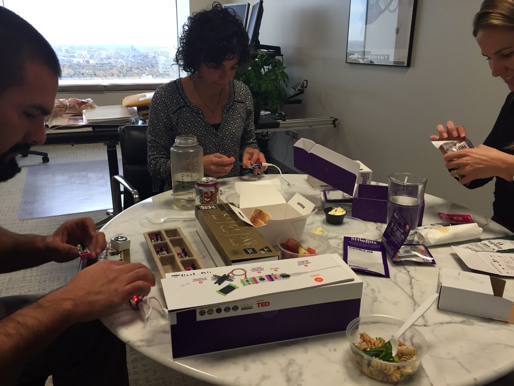 jjwestenskow's tweet image. Enjoying a @littleBits lunch. #playmatters #edchat