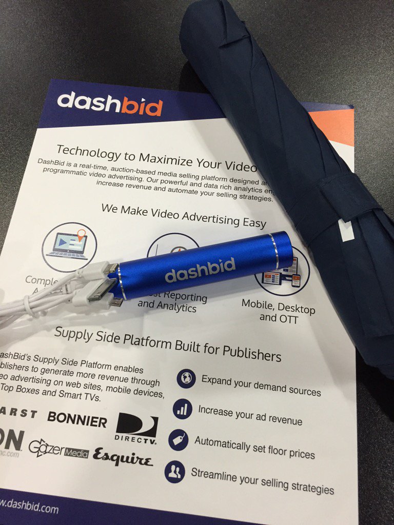 rpw0420's tweet photo. Awesome giveaways happening at the DashBid booth! Come check us out at booth 920! @adtech #adtech2015 https://t.co/PBvMsxdGko