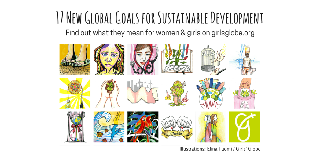 GirlsGlobe's tweet photo. There are 17 new #GlobalGoals - but how do they relate to gender equality? https://t.co/HFBPnWrltj #GlobalGoalsLive https://t.co/ilmWo5f9ED