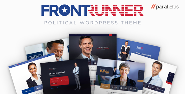 AndyInTheWild's tweet photo. A  new @parallelus release is live! FrontRunner, a super cool Political WordPress Theme. https://t.co/SkQyvSRr5n https://t.co/8YaUOjaJWq