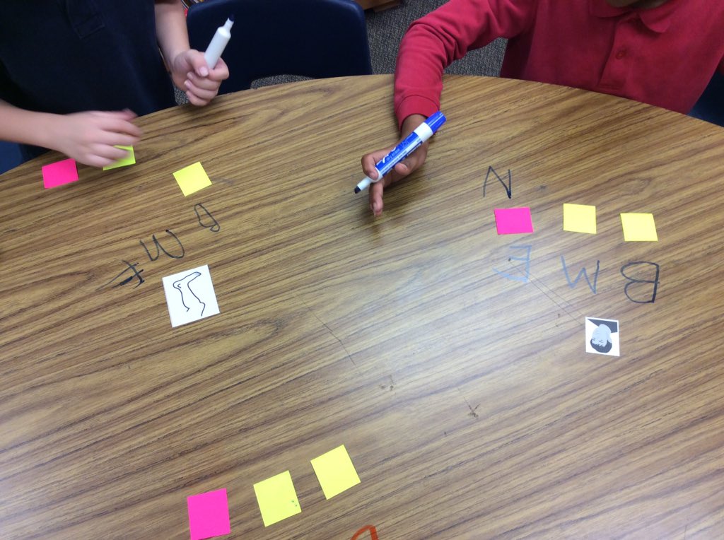 mzturingan's tweet photo. Segment, blend, BME letter-sounds, concrete to abstract. Take that, MAP test! @gisd_iteam https://t.co/dmbkKvlEcd