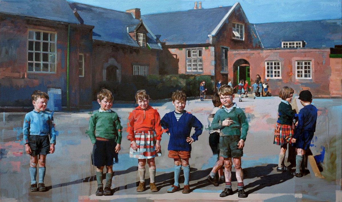 Forward_Gallery's tweet photo. Follow @brumpic to get regular updates on #NicklinRevisited  inc #DannyHowes Class of '61 painting @horacepanterart https://t.co/QkEcHvik65