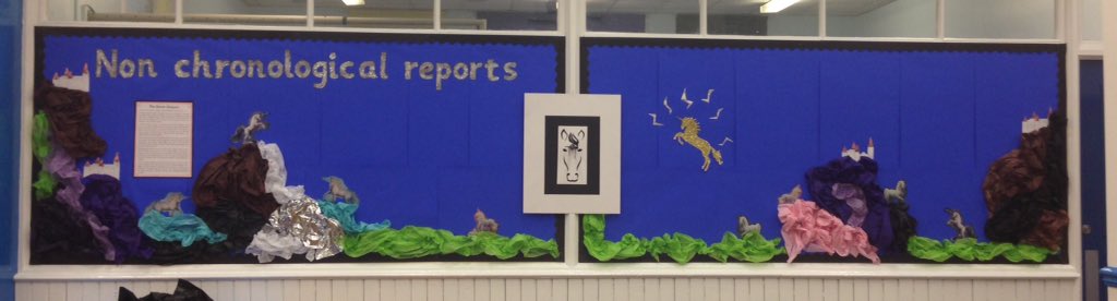 HCPS_Year4's tweet photo. We are getting  #thestormunicorn display ready at school @PieCorbett @HighCragsSchool https://t.co/9Il4So0687