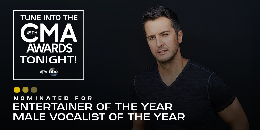 lukebryan's tweet image. Y’all getting excited for the #CMAawards tonight? #StripItDown