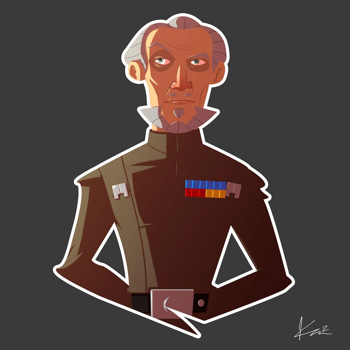 DeliriousTofu's tweet photo. Star Wars Movember - GRAND MOFF "Let's Not Evacuate" TARKIN

#StarWars #Movember #StarWarsRebels #moustache https://t.co/WS2cu8ue1O
