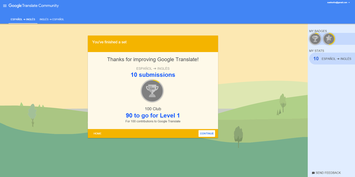 sanhorfra's tweet photo. So... Google Translate Community is full of #gamification elements. https://t.co/bGMoYbWndD