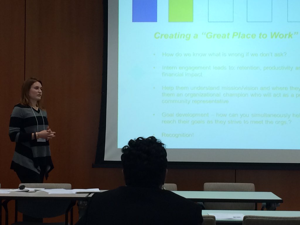 CEDAMinfo's tweet photo. Engage with interns &amp; make them feel valuable: it's a win-win for your org &amp; them  #DVC2015 @PrimaCivitas https://t.co/e4EmRLHpNr