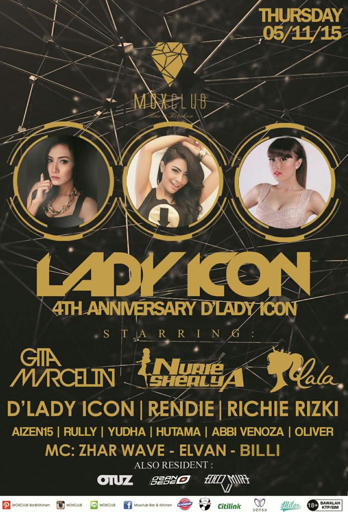 Detry90's tweet photo. @jessicaanzelina Nov'05th "LADY ICON" @MOXCLUB w/ @gita_marcelin @nuriesherlya @tilatrisnalala @rendieDTRY @ZharBPC https://t.co/7hARKUGcfp