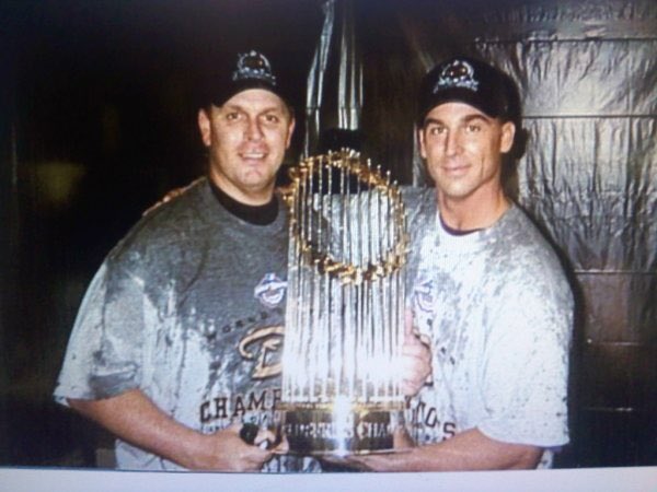 GregSwindell's tweet photo. 14 years ago today! #2001WS game 7. A special team I will never forget. @Dbacks https://t.co/9TxBLMyYI3