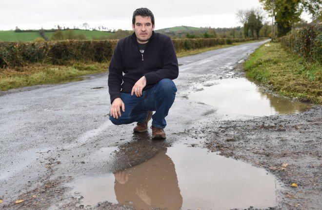 Ferm_Herald's tweet photo. Pothole chaos in Boho! - https://t.co/CgBBgzXvbR https://t.co/BhE6oIZ3wn