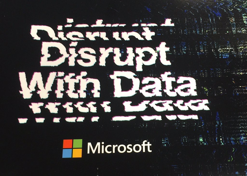 SQLSocialite's tweet photo. #DisruptWithData laptop cover sticker https://t.co/DbS54kvXOC