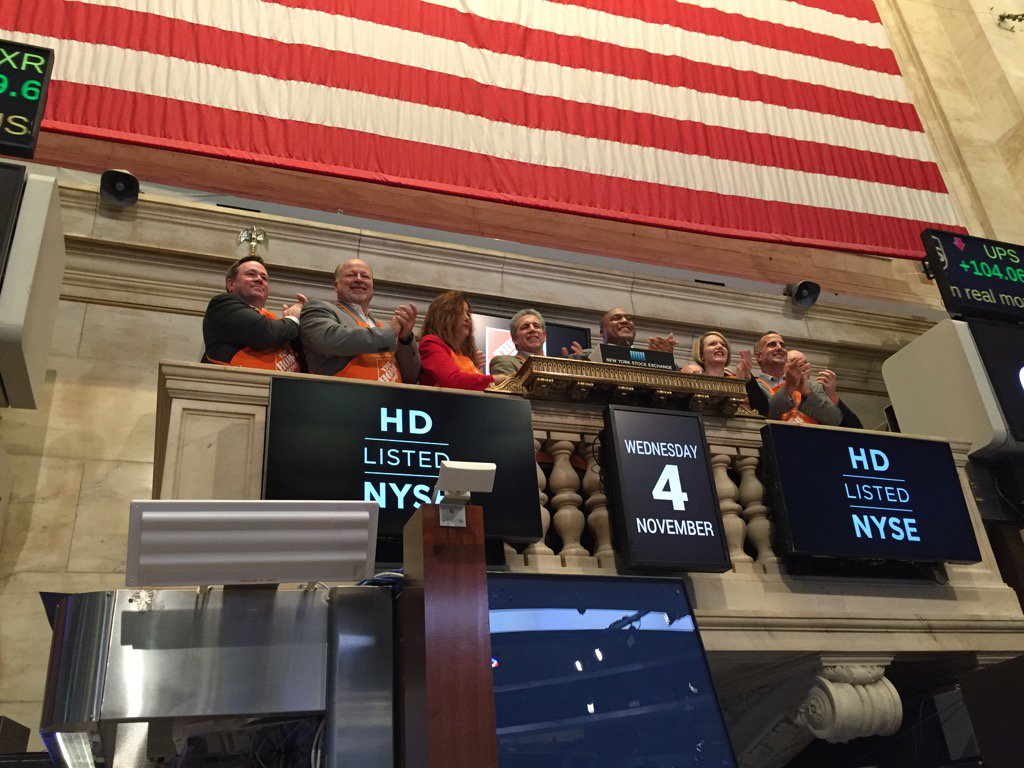 Craig and team ringing the bell at the New York Stock Exchange.