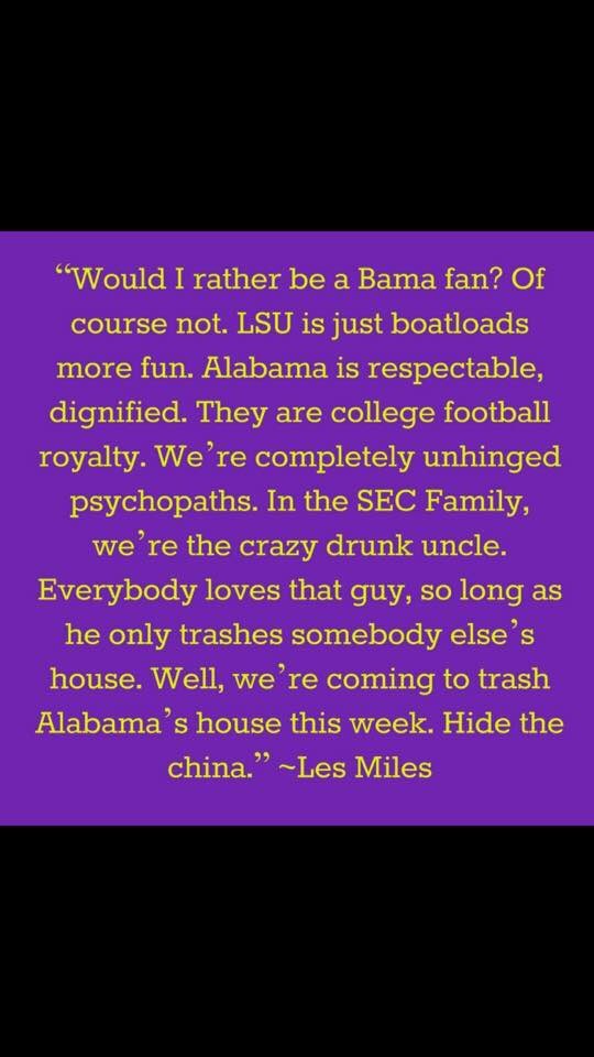 This is why I'm proud to follow the mad hatter into each fall. #ForeverLSU