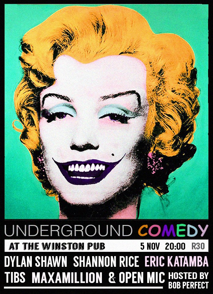 Are you having laugh? Well you should. Pull in to <a href="/TheWinstonPub/">The Winston Pub</a> tonight for some Underground Comedy. R30. 20:00