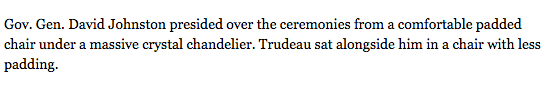 piorocar's tweet photo. In-depth reporting by the Toronto Star at Trudeau's swearing in: https://t.co/c7XlsJJt33