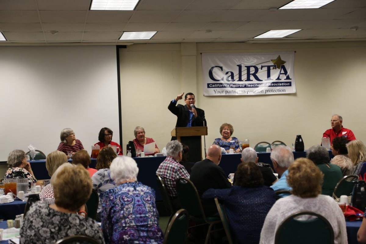 rudysalasjr's tweet photo. Great discussion with the California Retired Teachers Association. Thank you for inviting me to speak #AD32 #CalRTA https://t.co/MRfhn1MOaE
