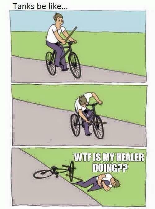 Roserend_Twitch's tweet photo. Truth bomb coming at you. #healerprobs #tanks #Gamer https://t.co/8lgJ1RjZBv