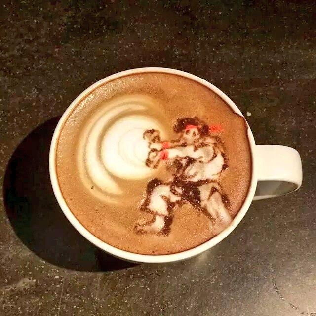 GoliathGame's tweet photo. A #gaming way to start the day...Pls tell us how to get coffee to do this!
#gamedev #indiegame #retrogaming https://t.co/oy7KcSEcyU
