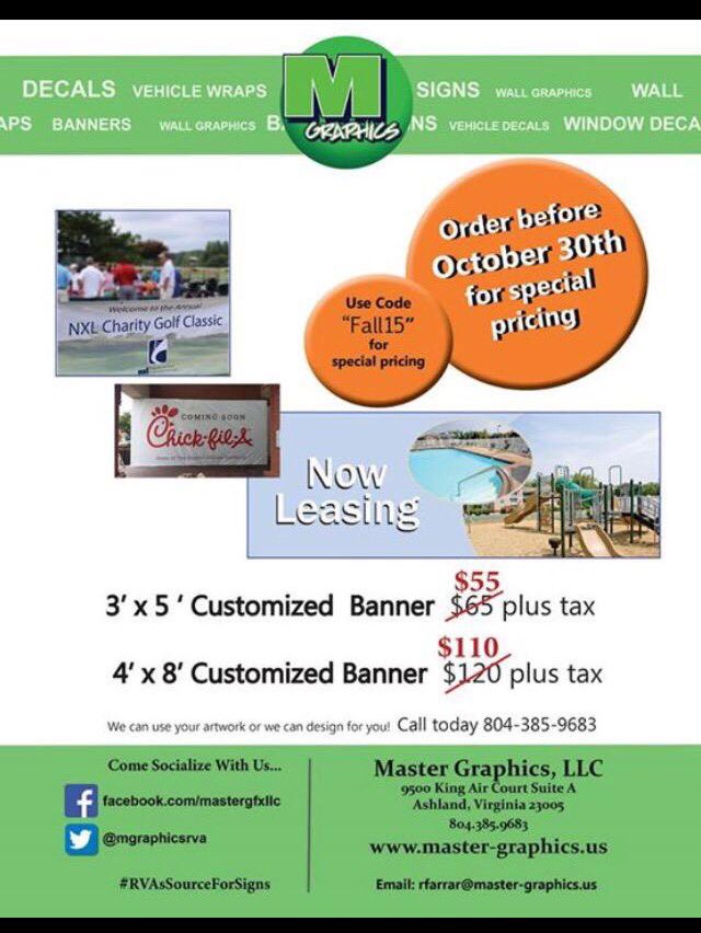 mgraphicsrva's tweet photo. Order before Oct. 30th and save! #banners #RVA #Halloween https://t.co/LWRSHlDMAj