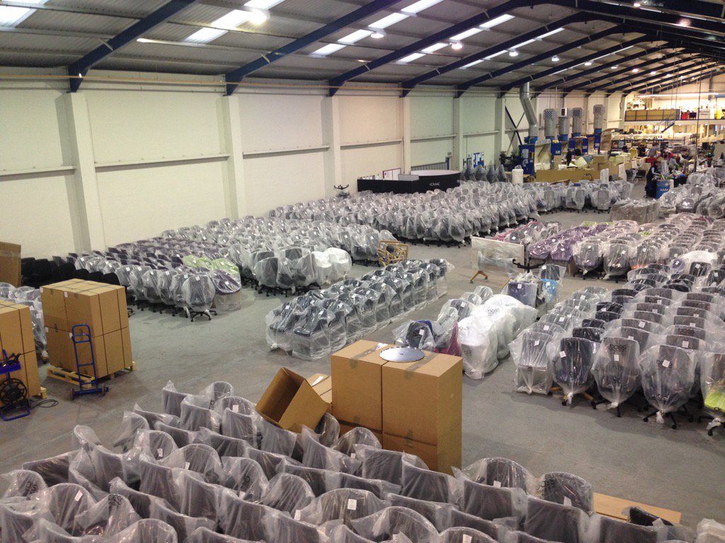 JulieSkipp1's tweet photo. Another busy day @Boss_Design factory #lotsofchairs https://t.co/cR8X4FjTe1