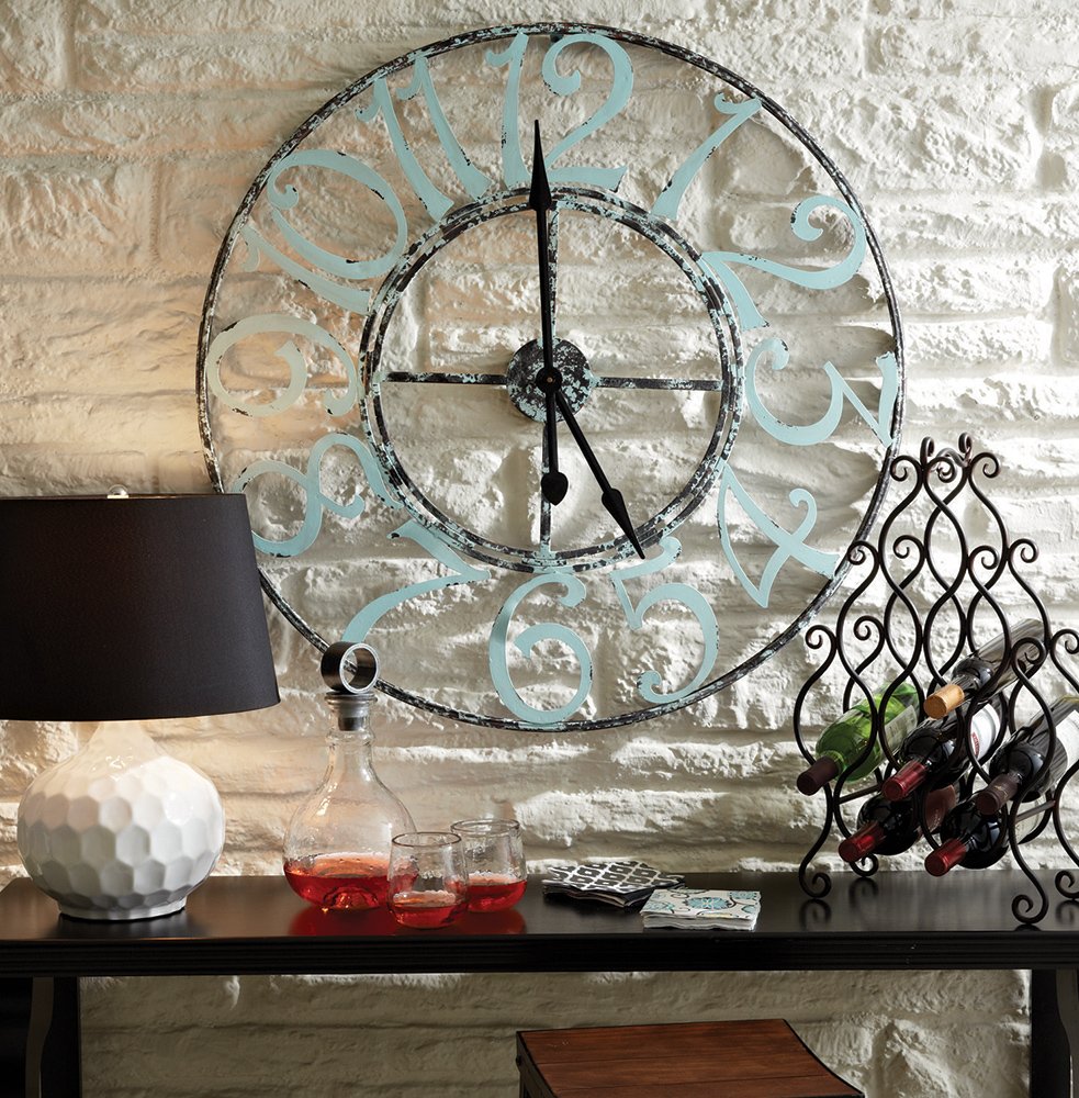 SplitPHomeDecor's tweet photo. Create drama and make the perfect statement with an oversized wall clock #decortips #wallclocks #splitphomedecor https://t.co/lvL3DlKRO7
