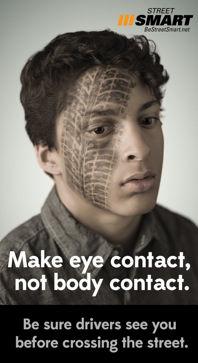DDOTDC's tweet image. Make eye contact, not body contact. Be sure drivers see you b4crossing the street. #StreetSmart @DCVisionZero