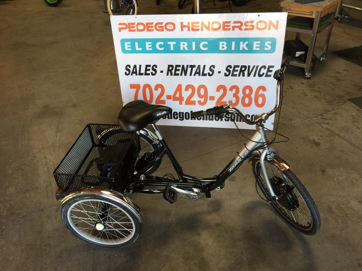 PedegoHenderson's tweet photo. We carry 2 models of #electrictrikes. One w/ a lithium polymer battery &amp; a pedal only model https://t.co/ezD2pCcPSA https://t.co/YtH0aFkyKI